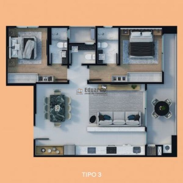 APARTAMENTO DE ALTO PADRO COM 03 SUTES