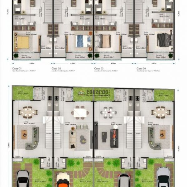 CASA GEMINADA 03 DORMITRIOS