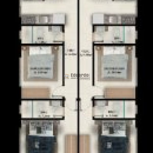 APARTAMENTOS 02 DORM. SENDO 01 SUTE 