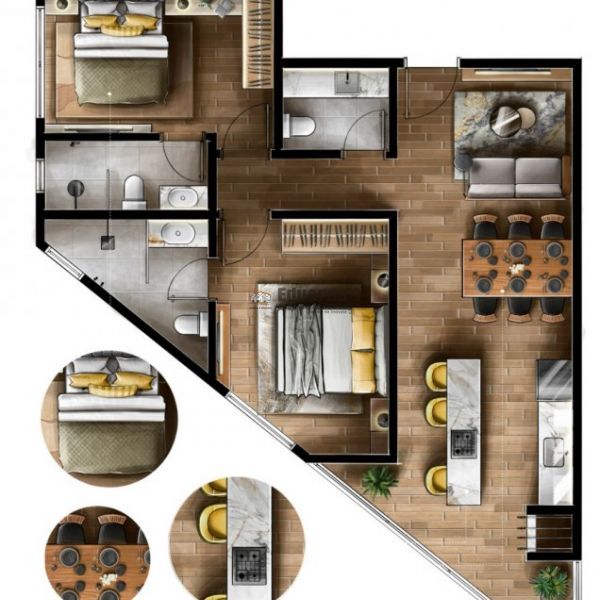 APARTAMENTOS DE 30M  70M