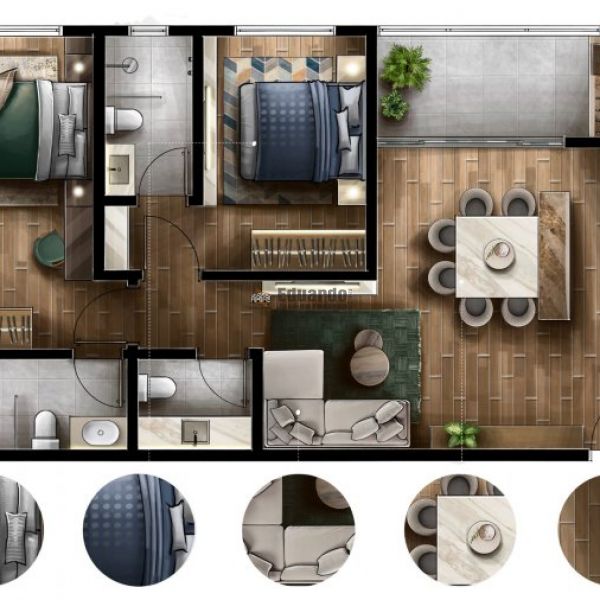 APARTAMENTOS DE 30M  70M