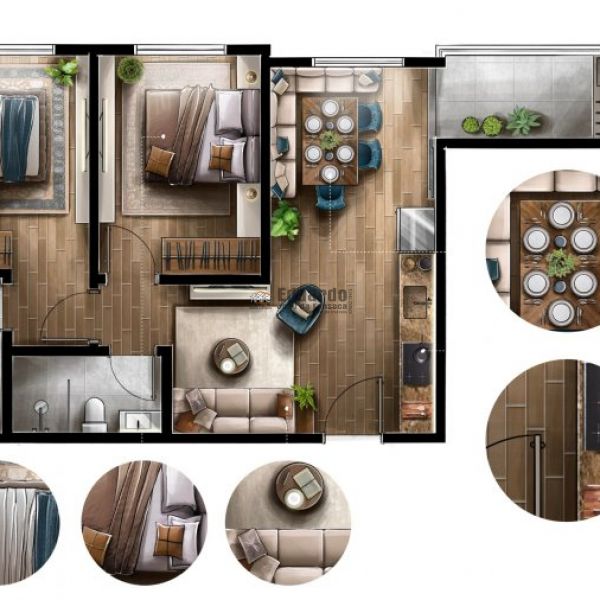 APARTAMENTOS DE 30M  70M