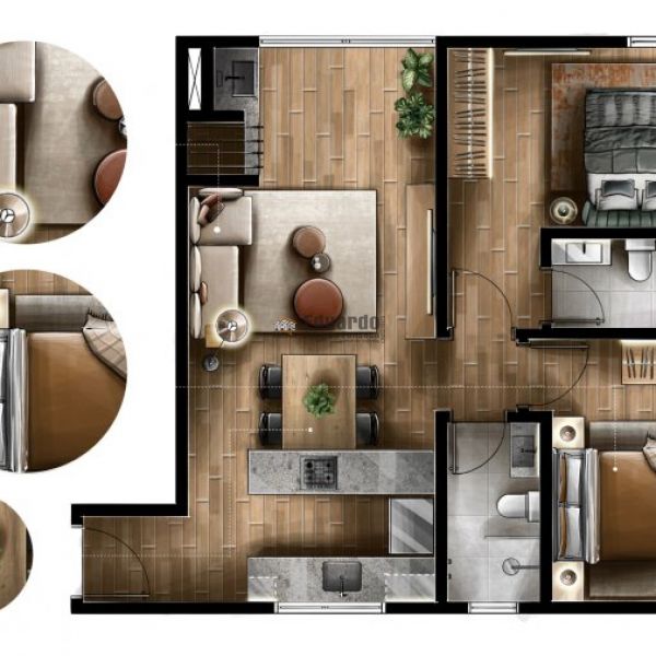 APARTAMENTOS DE 30M  70M