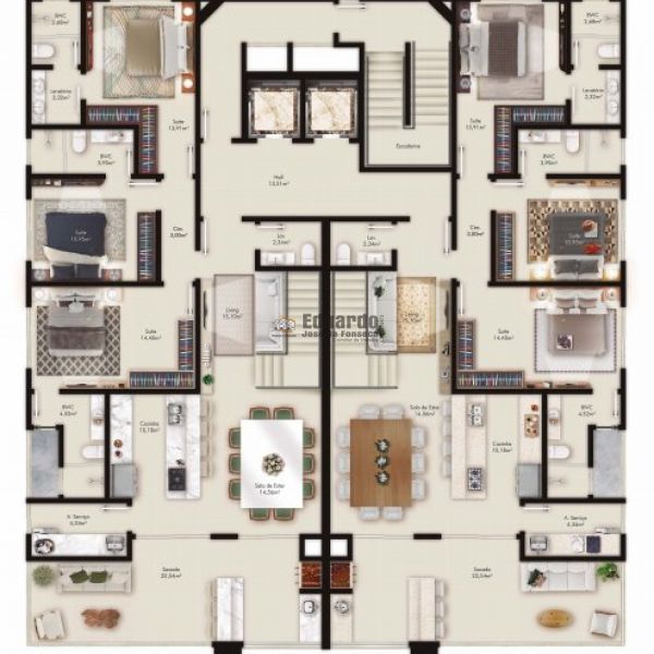 APARATMENTO FRENTE MAR EM BAL.PEREQU�.