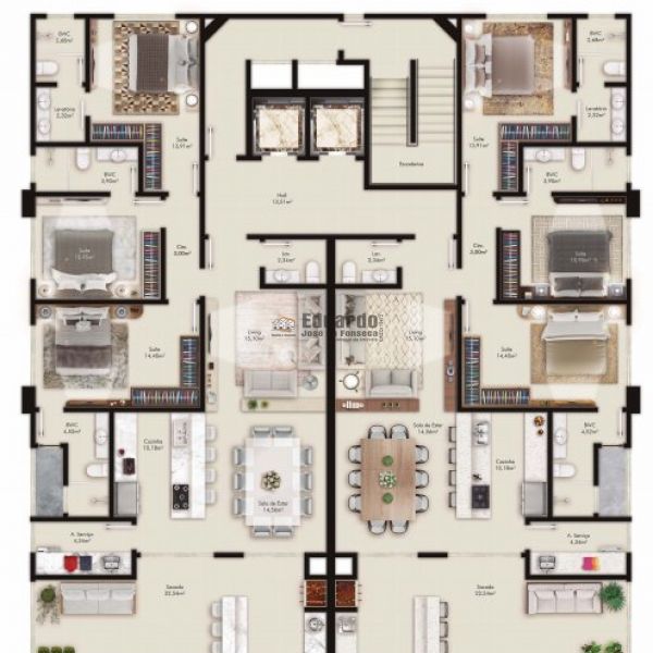 APARATMENTO FRENTE MAR EM BAL.PEREQU�.